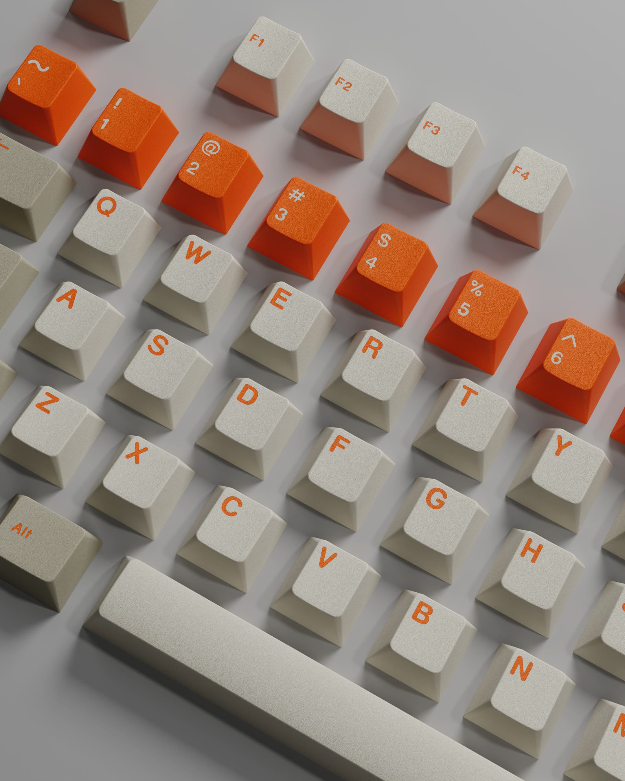 gmk orange alert keyboard keys